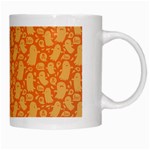 Halloween Background White Mugs Right