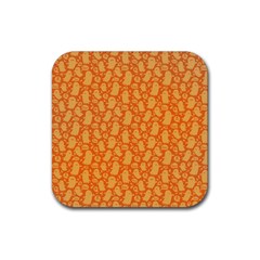 Halloween Background Rubber Coaster (square)  by Simbadda