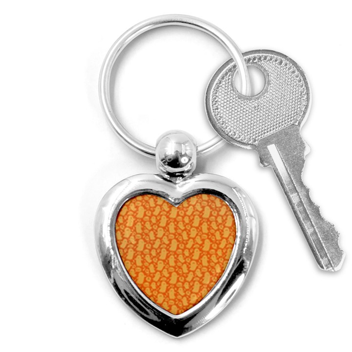 Halloween Background Key Chain (Heart)