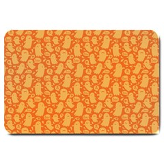 Halloween Background Large Doormat  by Simbadda