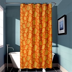 Halloween Background Shower Curtain 36  X 72  (stall)  by Simbadda