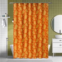 Halloween Background Shower Curtain 48  X 72  (small)  by Simbadda