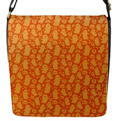 Halloween Background Flap Closure Messenger Bag (s) by Simbadda