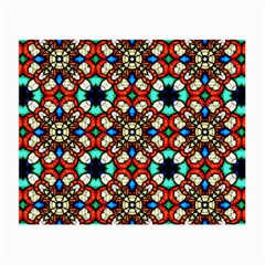 Stained Glass Pattern Texture Face Small Glasses Cloth (2 Sides) by Simbadda