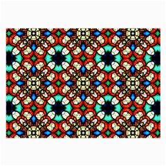 Stained Glass Pattern Texture Face Large Glasses Cloth by Simbadda