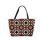 Stained Glass Pattern Texture Face Classic Shoulder Handbag Back