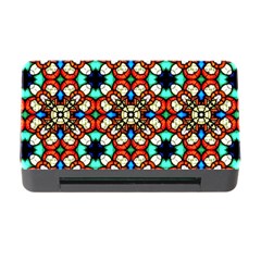 Stained Glass Pattern Texture Face Memory Card Reader With Cf by Simbadda