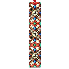 Stained Glass Pattern Texture Face Large Book Marks by Simbadda