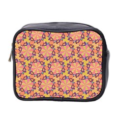 Pattern Decoration Abstract Flower Mini Toiletries Bag (two Sides) by Simbadda