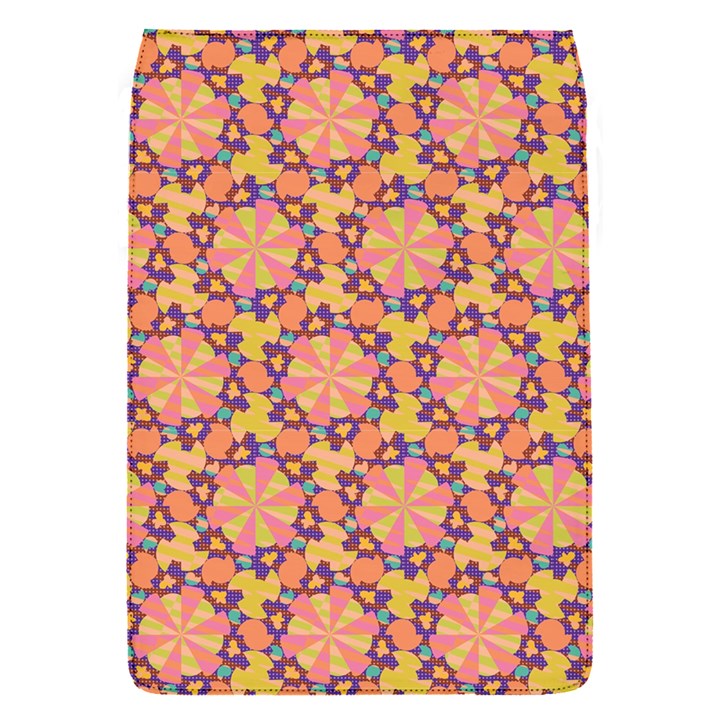 Pattern Decoration Abstract Flower Removable Flap Cover (S)