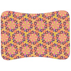 Pattern Decoration Abstract Flower Velour Seat Head Rest Cushion by Simbadda