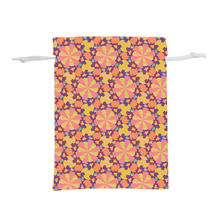 Pattern Decoration Abstract Flower Lightweight Drawstring Pouch (M)