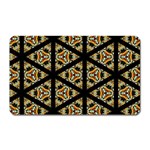 Pattern Stained Glass Triangles Magnet (Rectangular) Front