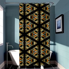 Pattern Stained Glass Triangles Shower Curtain 36  X 72  (stall)  by Simbadda