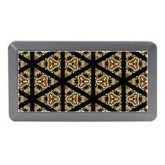 Pattern Stained Glass Triangles Memory Card Reader (mini) by Simbadda