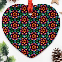 Pattern Texture Seamless Floral Ornament (Heart)