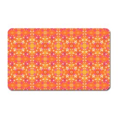  Pattern Abstract Orange Magnet (rectangular) by Simbadda