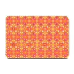  Pattern Abstract Orange Small Doormat  by Simbadda