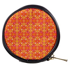  Pattern Abstract Orange Mini Makeup Bag by Simbadda