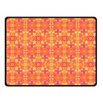  Pattern Abstract Orange Fleece Blanket (Small) 50 x40  Blanket Front