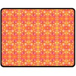  Pattern Abstract Orange Double Sided Fleece Blanket (Medium)  58.8 x47.4  Blanket Front