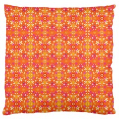  Pattern Abstract Orange Standard Flano Cushion Case (one Side) by Simbadda