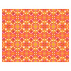  Pattern Abstract Orange Double Sided Flano Blanket (medium)  by Simbadda