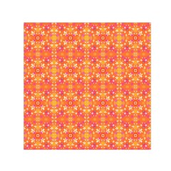  Pattern Abstract Orange Small Satin Scarf (square)