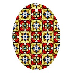 Church Pattern Church Texture Ornament (oval) by Simbadda