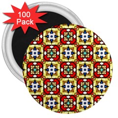 Church Pattern Church Texture 3  Magnets (100 Pack) by Simbadda