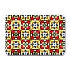 Church Pattern Church Texture Small Doormat  by Simbadda