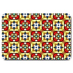 Church Pattern Church Texture Large Doormat  by Simbadda