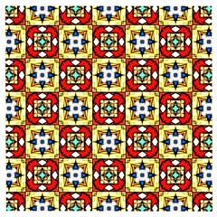 Church Pattern Church Texture Wooden Puzzle Square by Simbadda