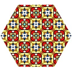 Church Pattern Church Texture Wooden Puzzle Hexagon