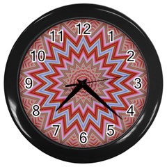 Abstract Art Abstract Background Wall Clock (black) by Simbadda