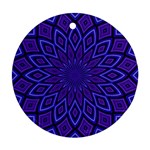 Kaleidoscope Abstract Background Round Ornament (Two Sides) Front