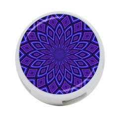 Kaleidoscope Abstract Background 4-port Usb Hub (two Sides) by Simbadda