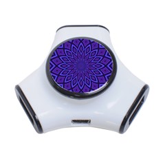 Kaleidoscope Abstract Background 3-port Usb Hub by Simbadda