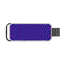 Kaleidoscope Abstract Background Portable Usb Flash (one Side) by Simbadda