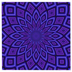 Kaleidoscope Abstract Background Wooden Puzzle Square by Simbadda