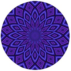 Kaleidoscope Abstract Background Wooden Bottle Opener (round)