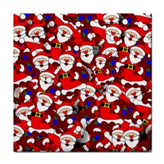 Nicholas Santa Christmas Pattern Tile Coaster