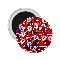 Nicholas Santa Christmas Pattern 2.25  Magnets