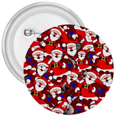 Nicholas Santa Christmas Pattern 3  Buttons