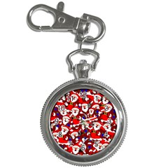 Nicholas Santa Christmas Pattern Key Chain Watches