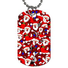 Nicholas Santa Christmas Pattern Dog Tag (One Side)