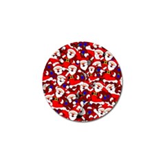 Nicholas Santa Christmas Pattern Golf Ball Marker (10 pack)