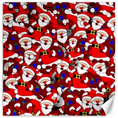 Nicholas Santa Christmas Pattern Canvas 16  x 16 