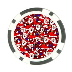 Nicholas Santa Christmas Pattern Poker Chip Card Guard