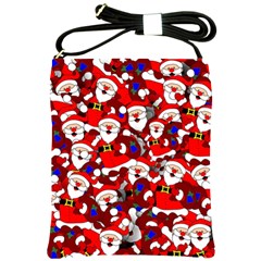 Nicholas Santa Christmas Pattern Shoulder Sling Bag